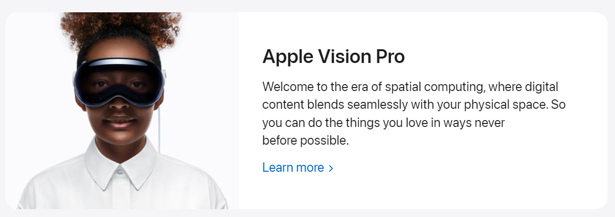 Sortie d'Apple Vision Pro