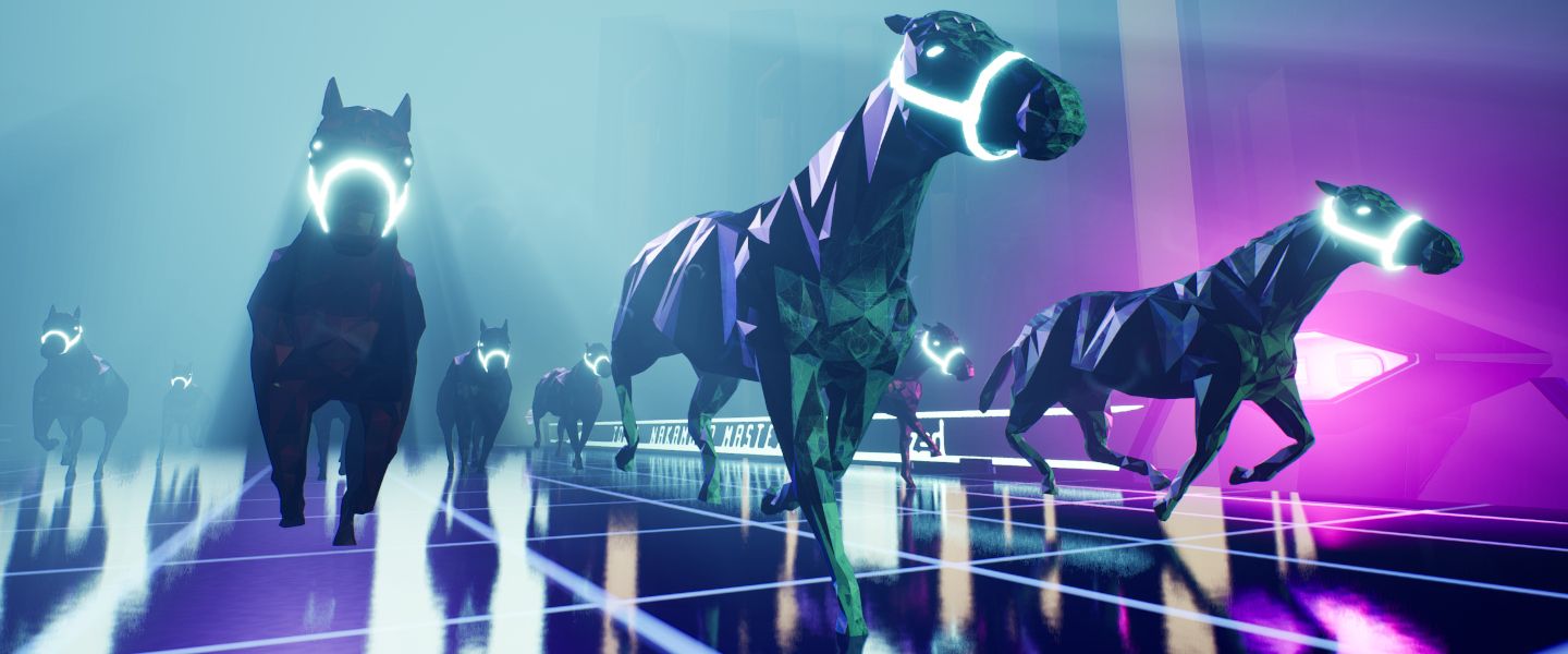 Courses de chevaux virtuelles dans le métavers