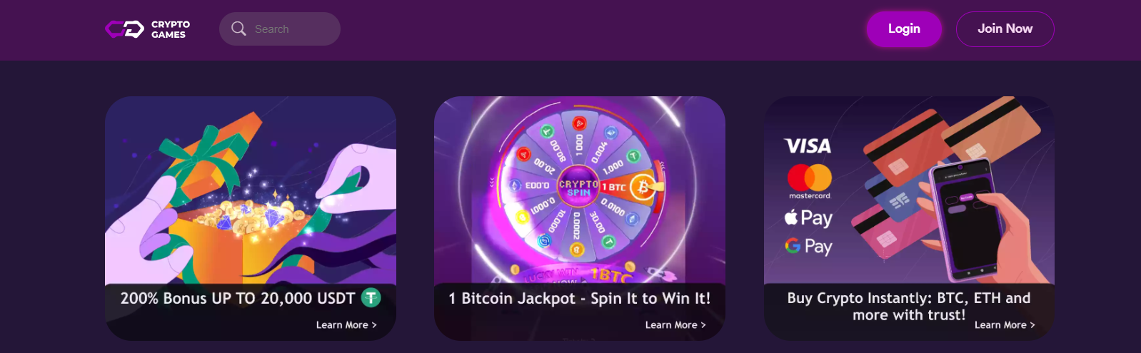 Promotions et bonus sur Crypto-Games