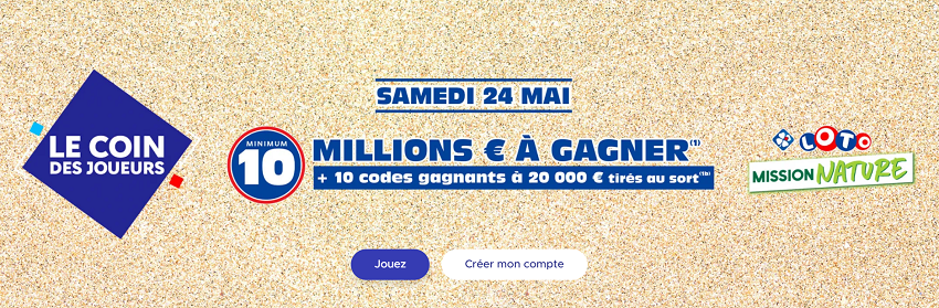 Loto Mission Nature sur la Française des Jeux