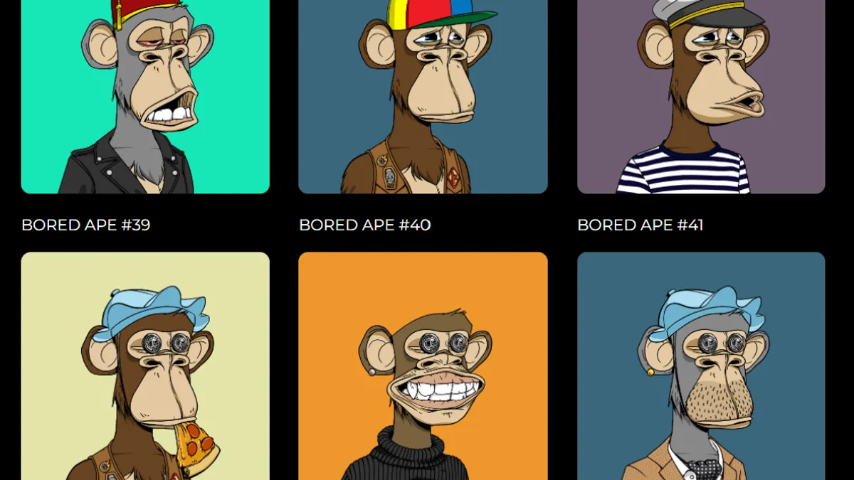 La valeur des NFT Bored Ape en chute libre