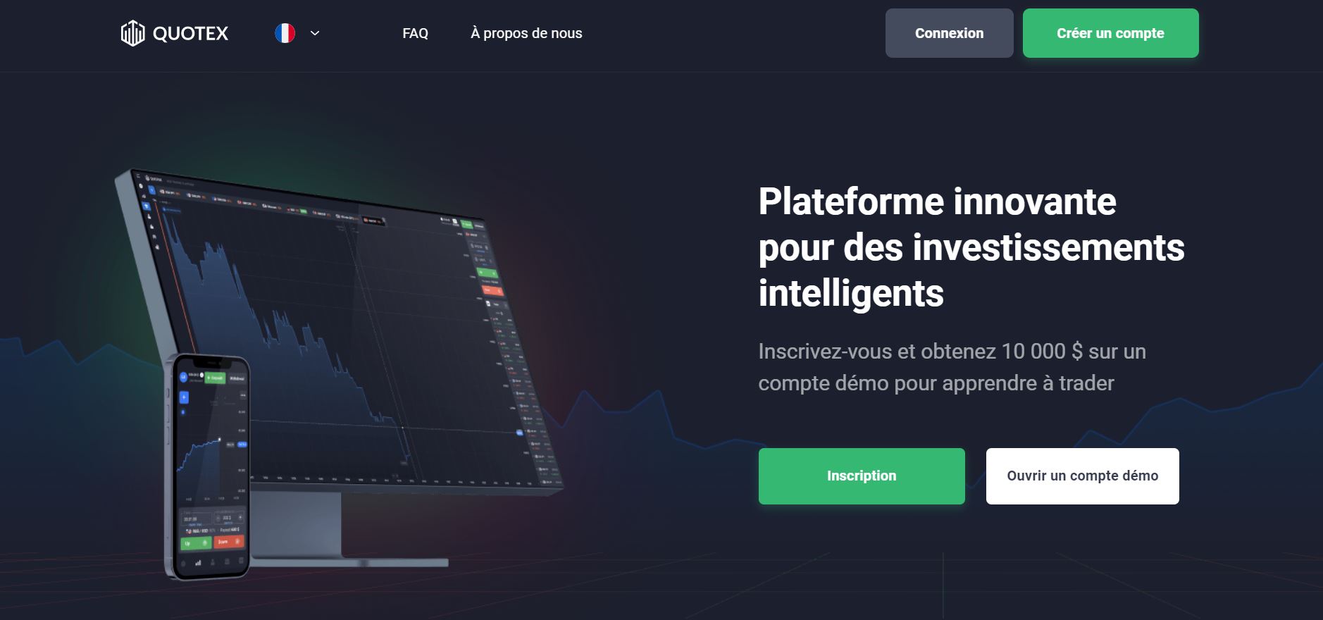 Quotex, site d'options binaires