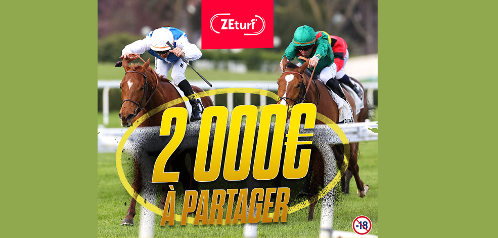 Zeturf: cagnotte de 2.000€ ce dimanche à Saint-Cloud